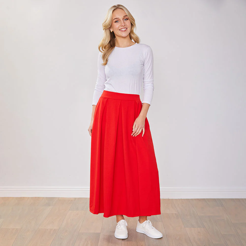 Bella Skirt (Red) - Image 2
