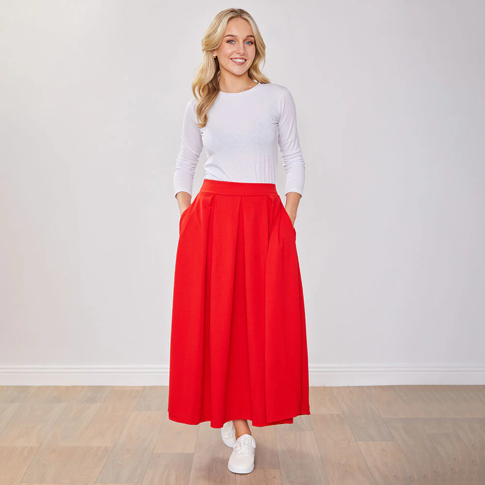 Bella Skirt (Red) - Image 5