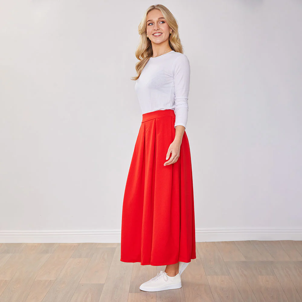 Bella Skirt (Red) - Image 6