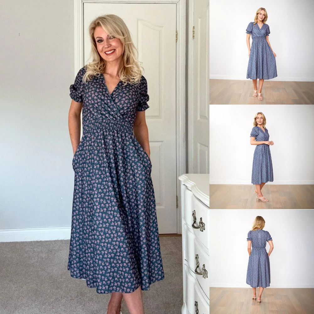 Belle Dress (Blue Blossom) - Image 2