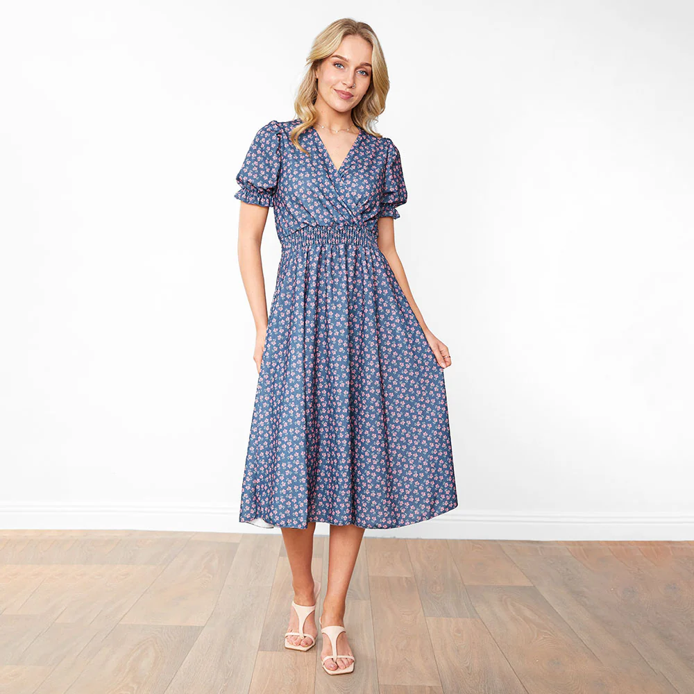 Belle Dress (Blue Blossom) - Image 3