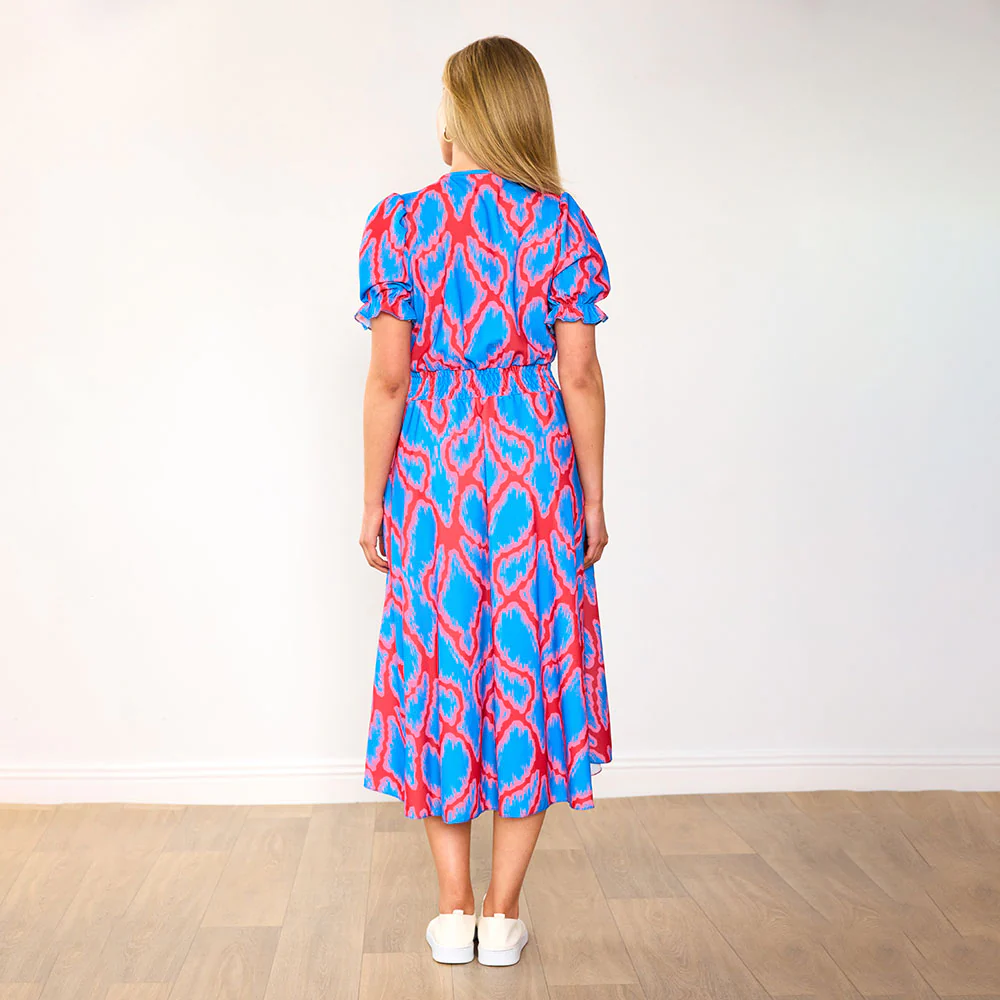 Belle Dress (Coral Blue) - Image 7