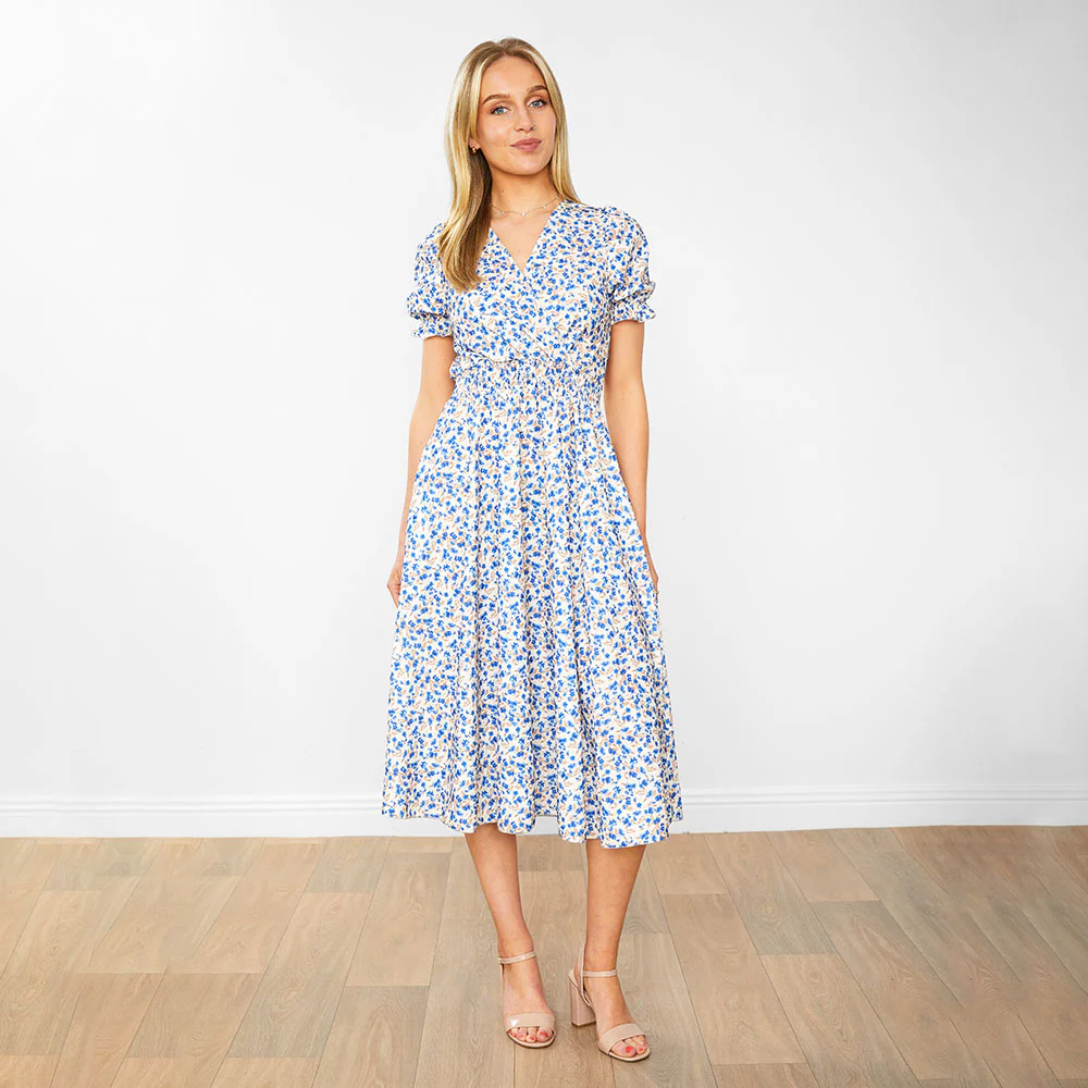 Belle Dress (Honeysuckle Blue) - Image 3