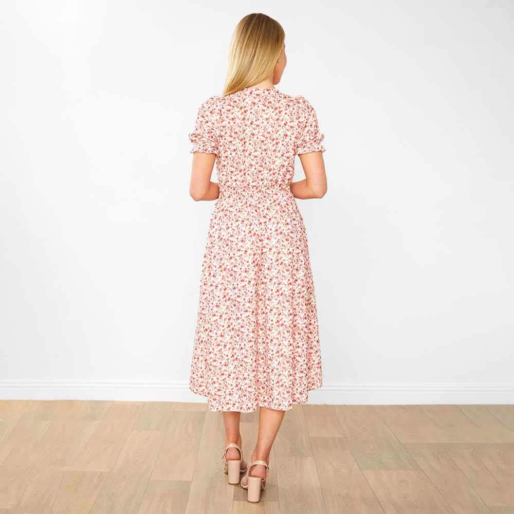 Belle Dress (Honeysuckle Red) - Image 10