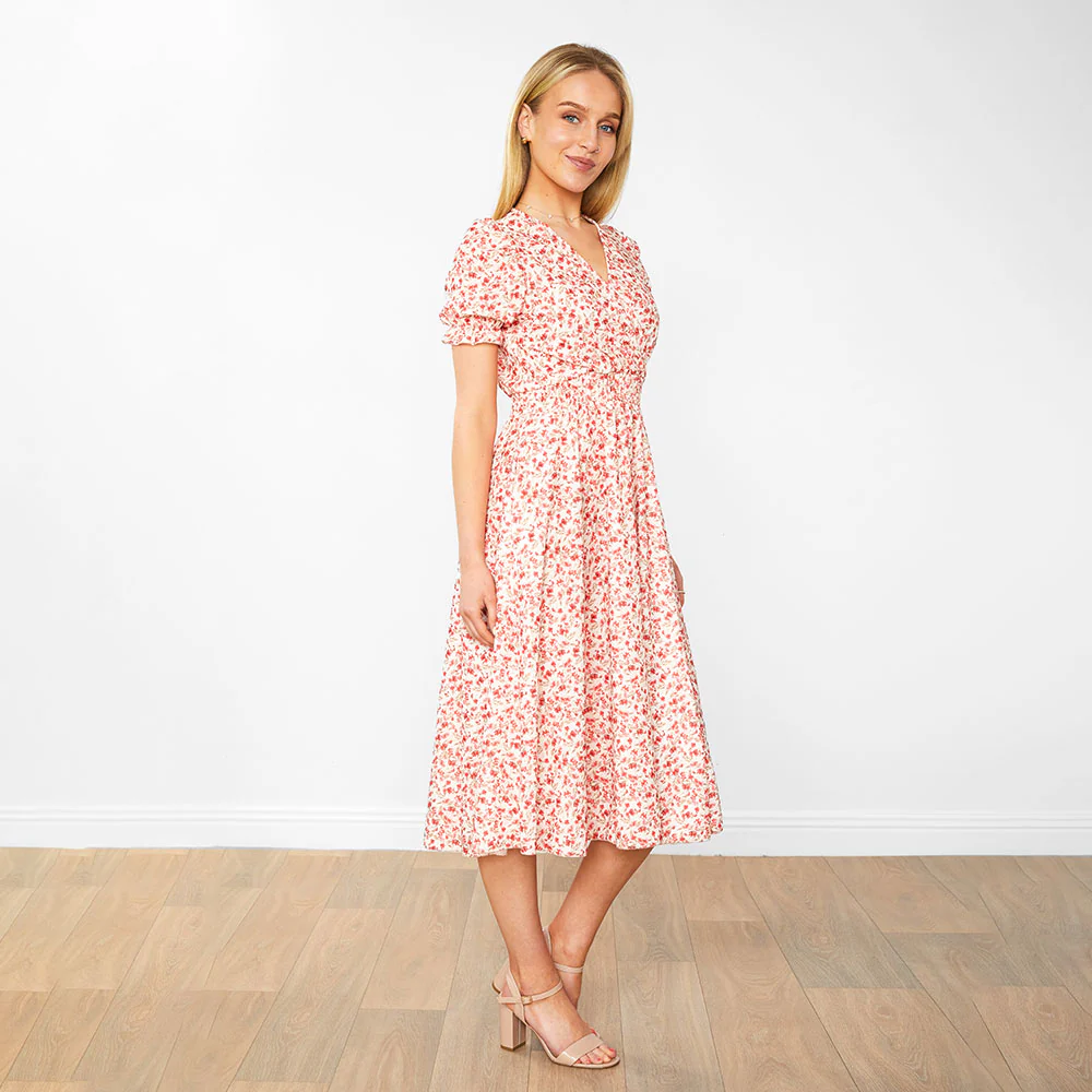 Belle Dress (Honeysuckle Red) - Image 3