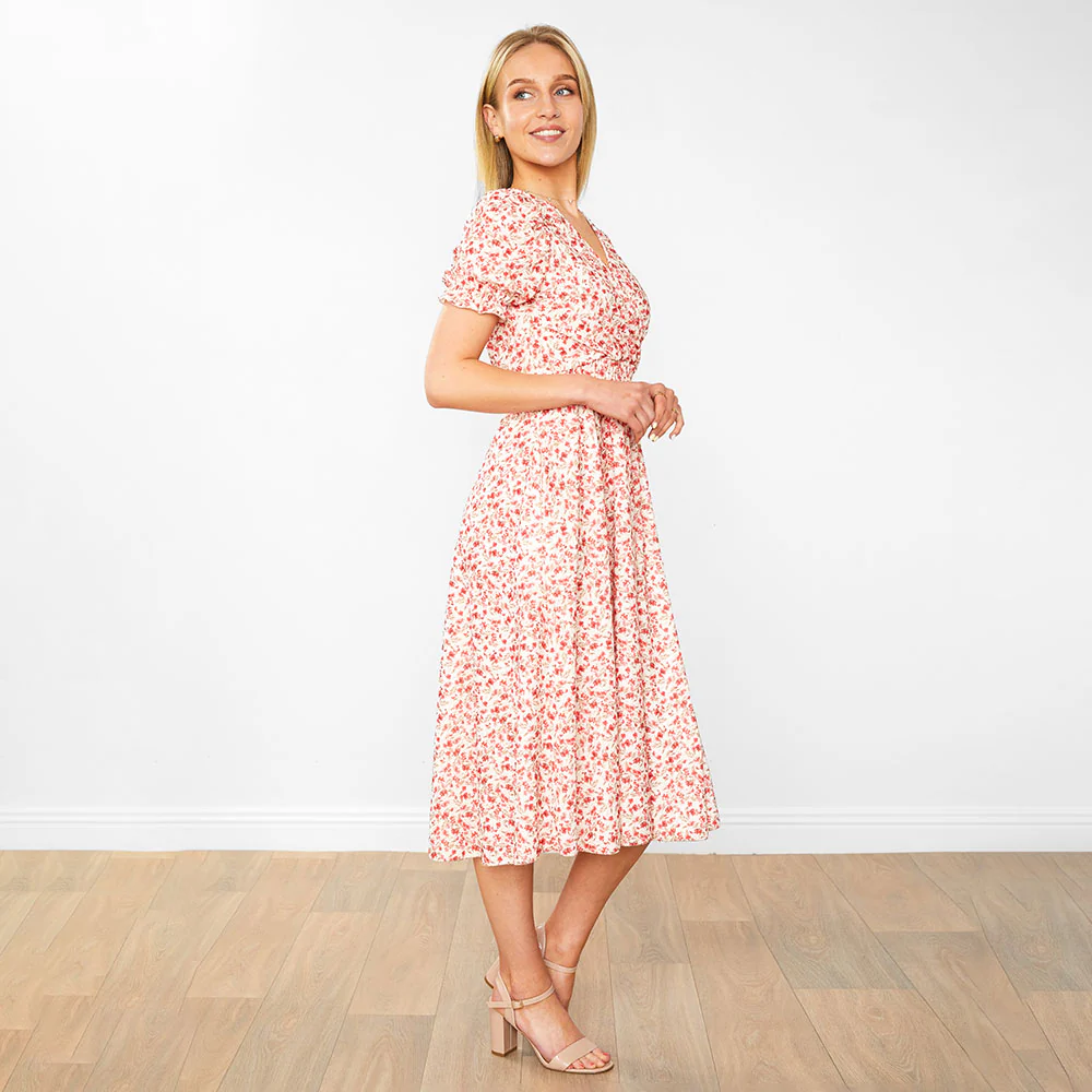 Belle Dress (Honeysuckle Red) - Image 4