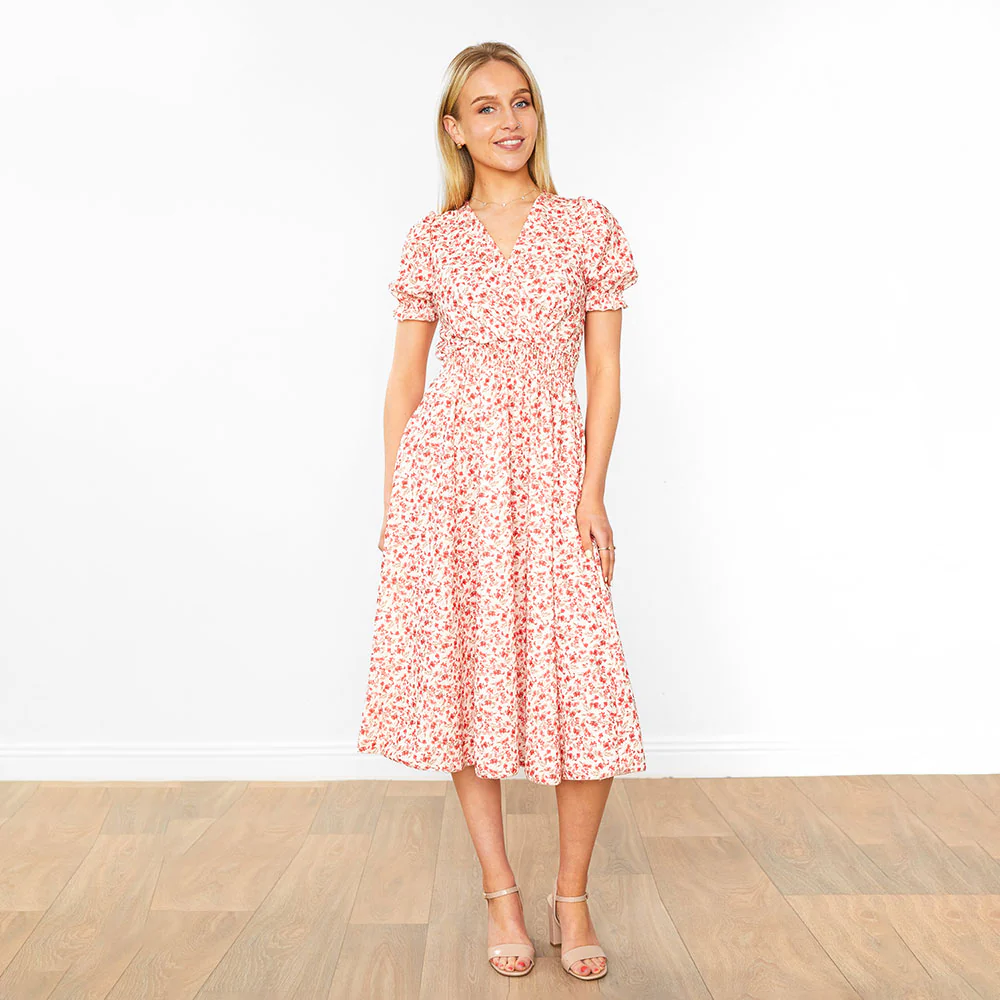 Belle Dress (Honeysuckle Red) - Image 6