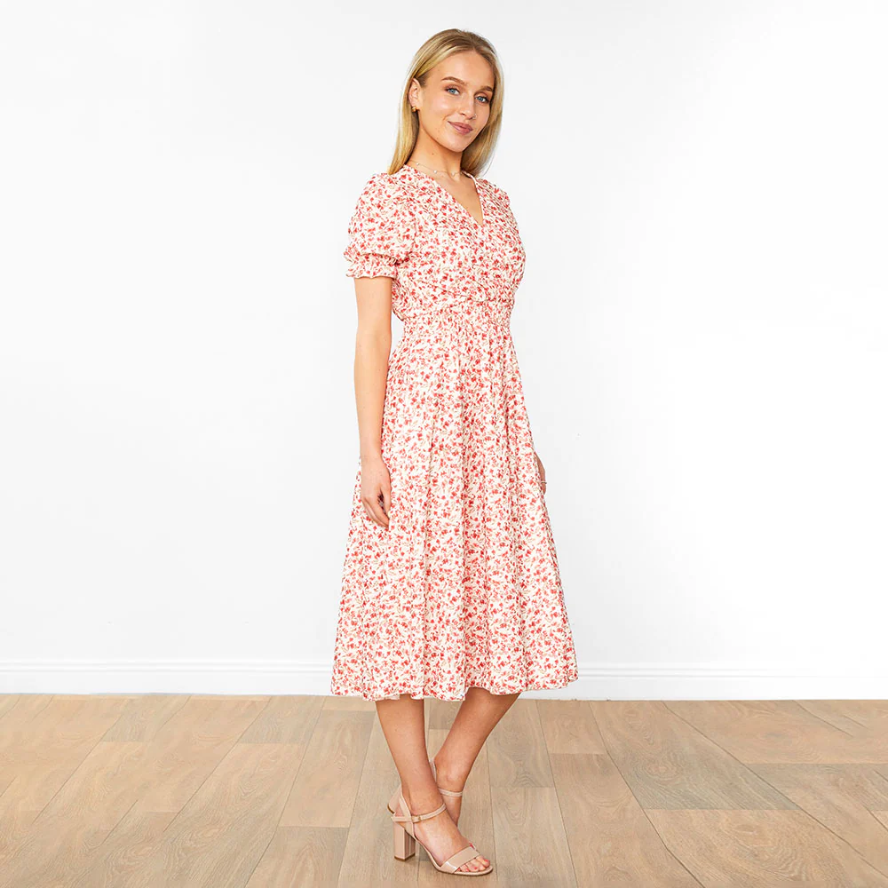 Belle Dress (Honeysuckle Red) - Image 8