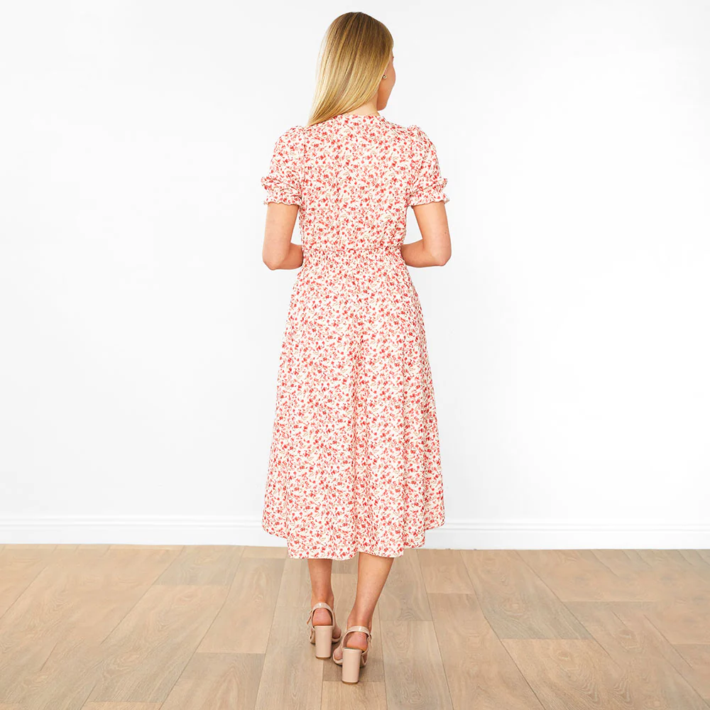 Belle Dress (Honeysuckle Red) - Image 9