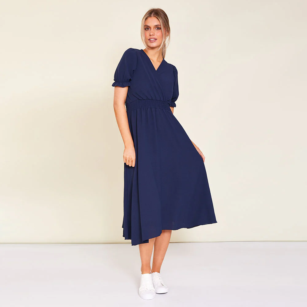 Belle Dress (Navy) - Image 4