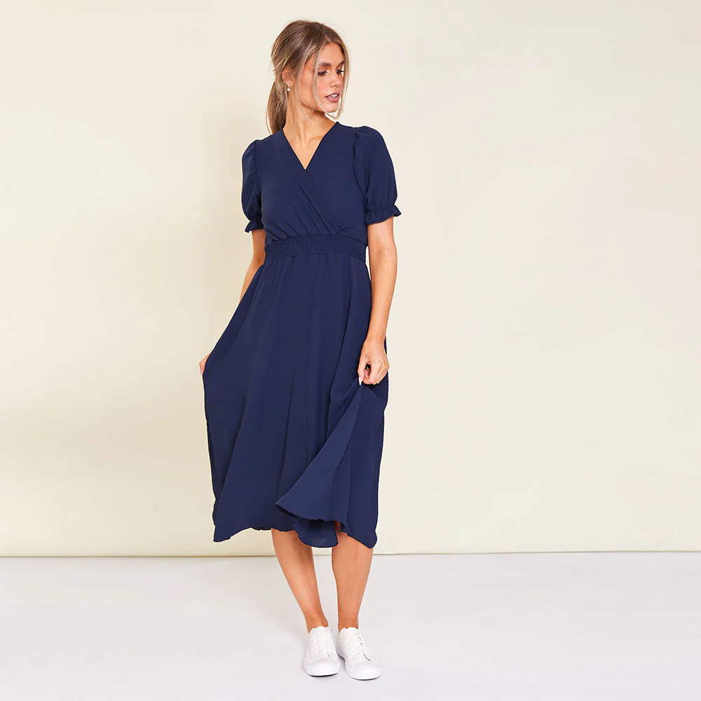 Belle Dress (Navy) - Image 5