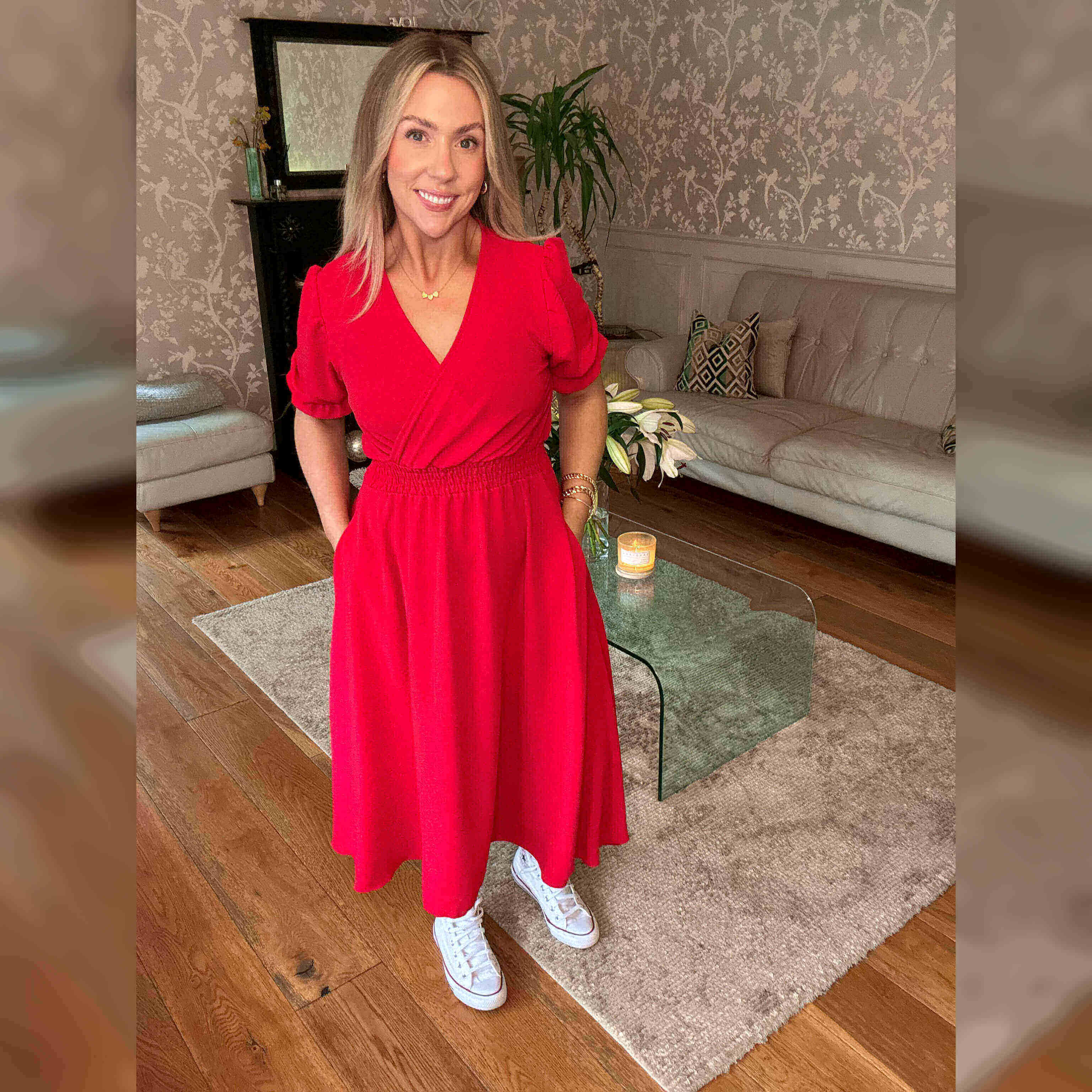 Belle Dress (Red) - Image 10