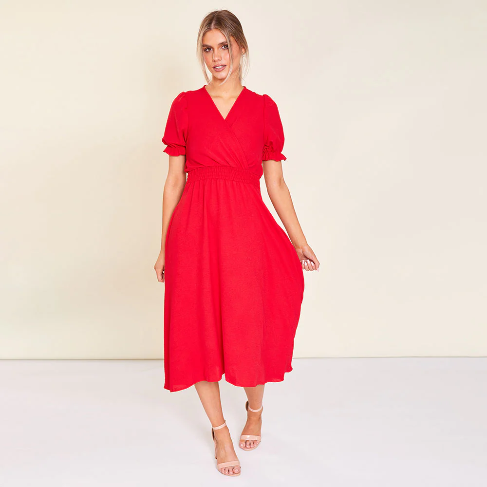 Belle Dress (Red) - Image 7
