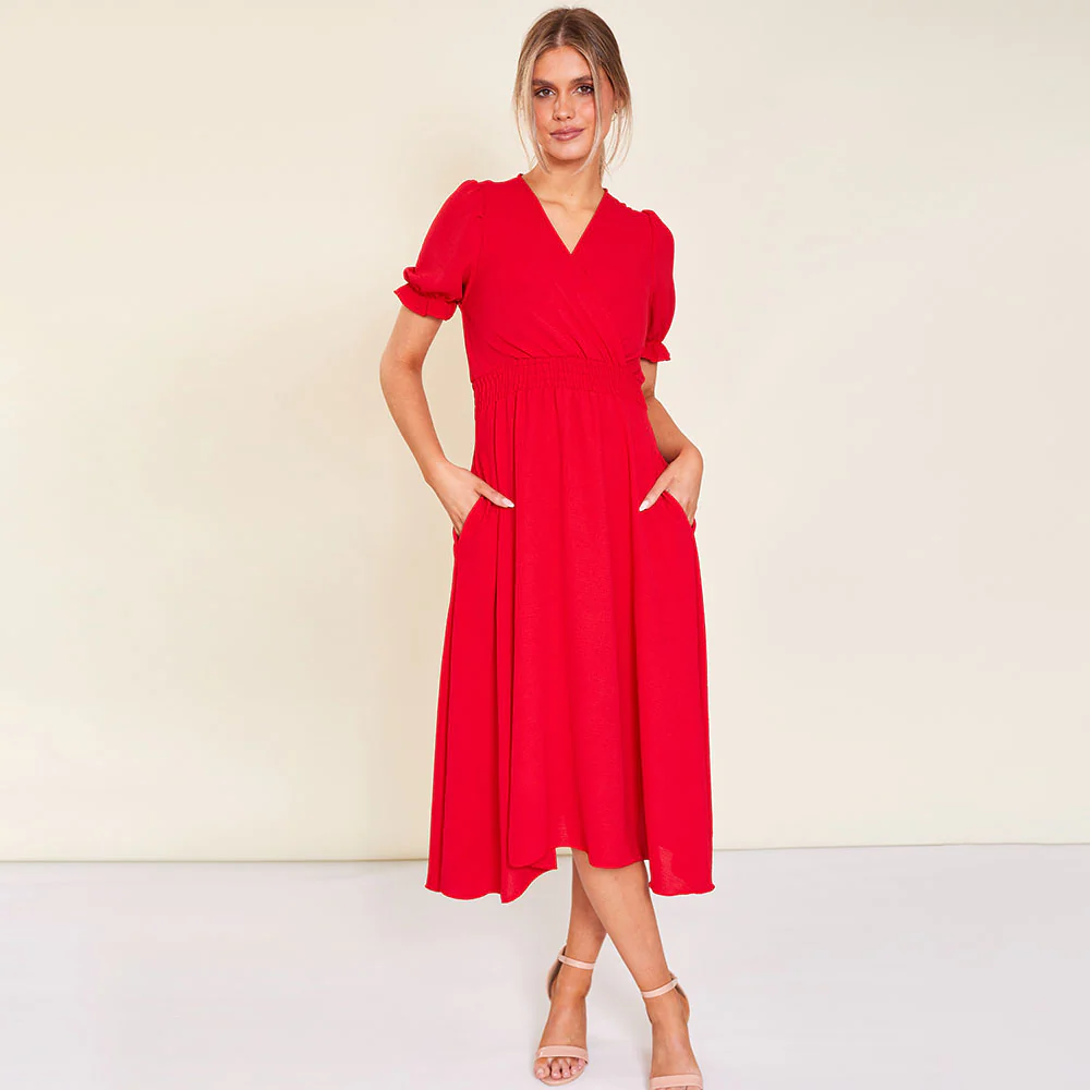 Belle Dress (Red) - Image 8