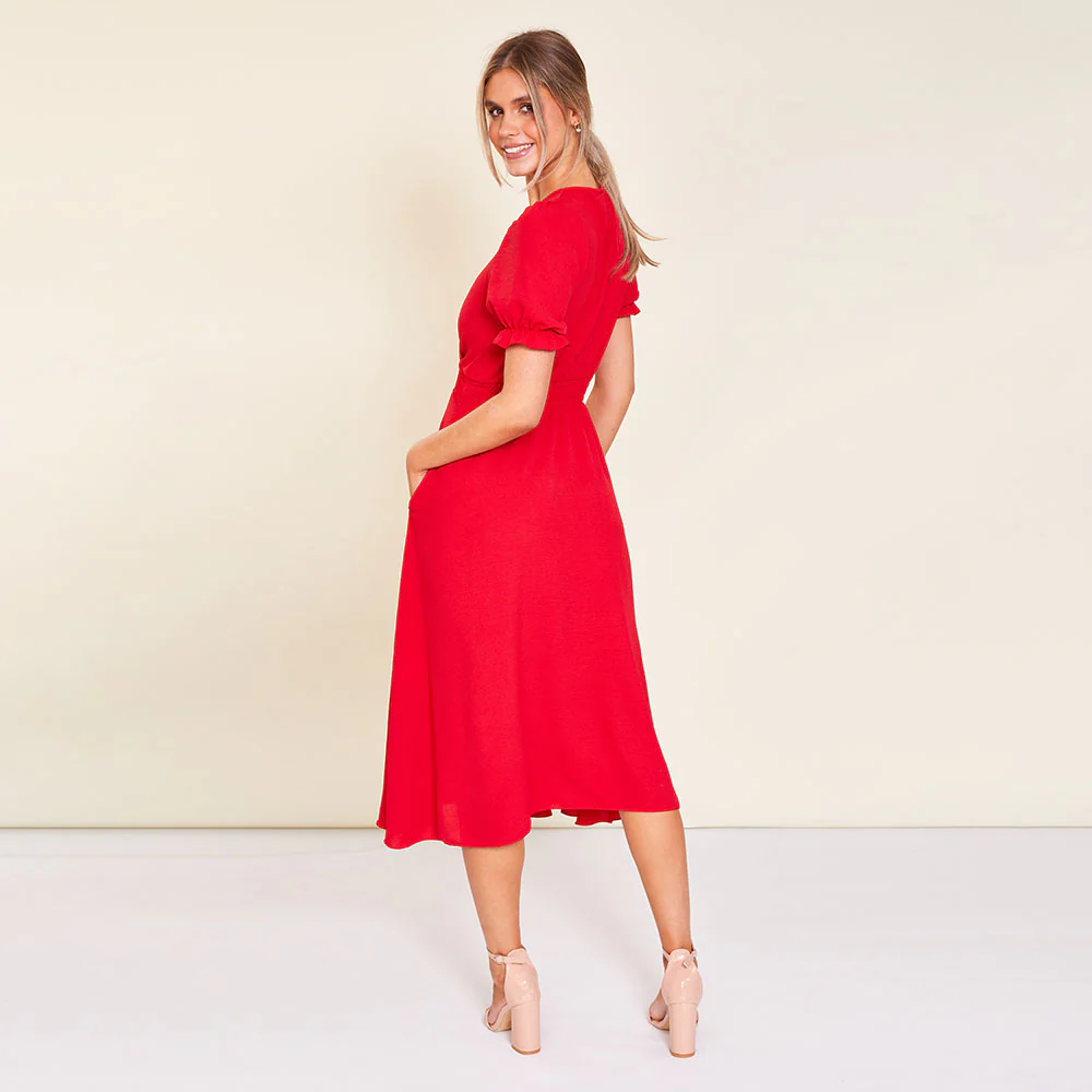 Belle Dress (Red) - Image 9