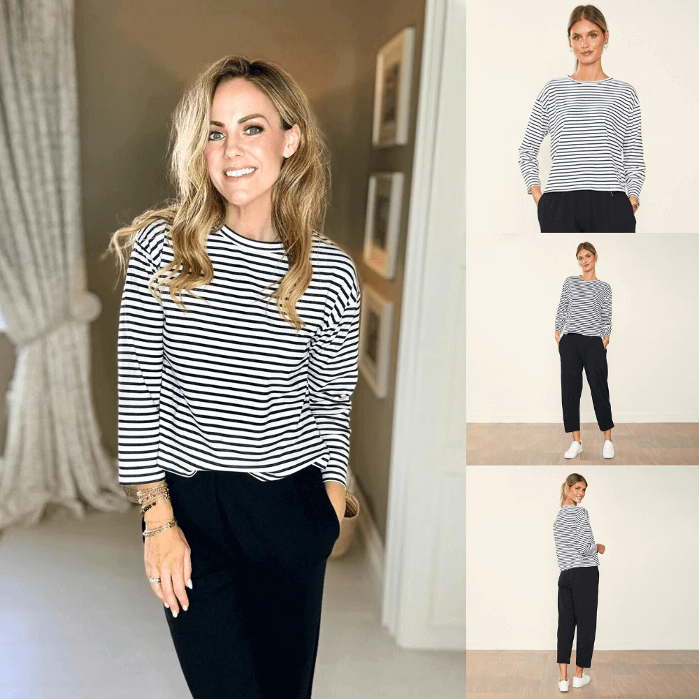 Betsy Top (Black Stripe) - Image 2