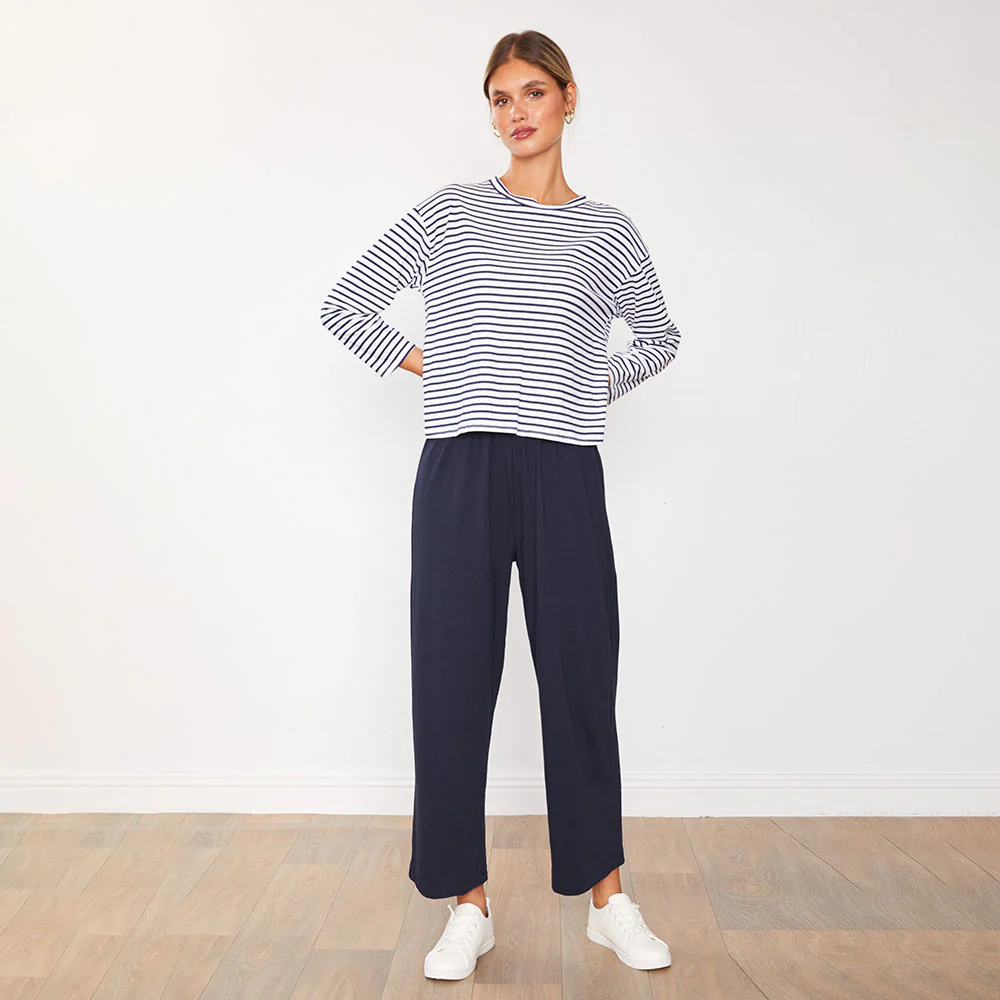 Betsy Top (Navy Stripe) - Image 3