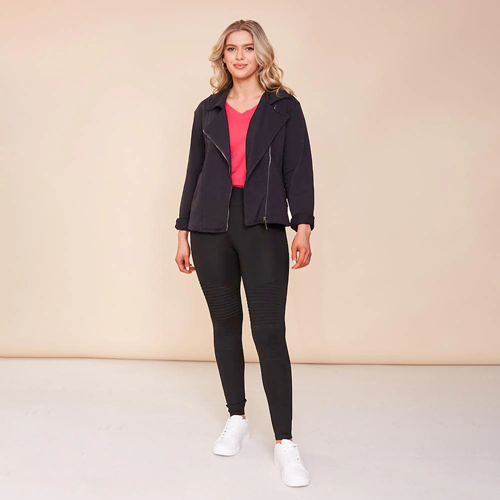 Alex Biker Cardigan (Black) - Image 4