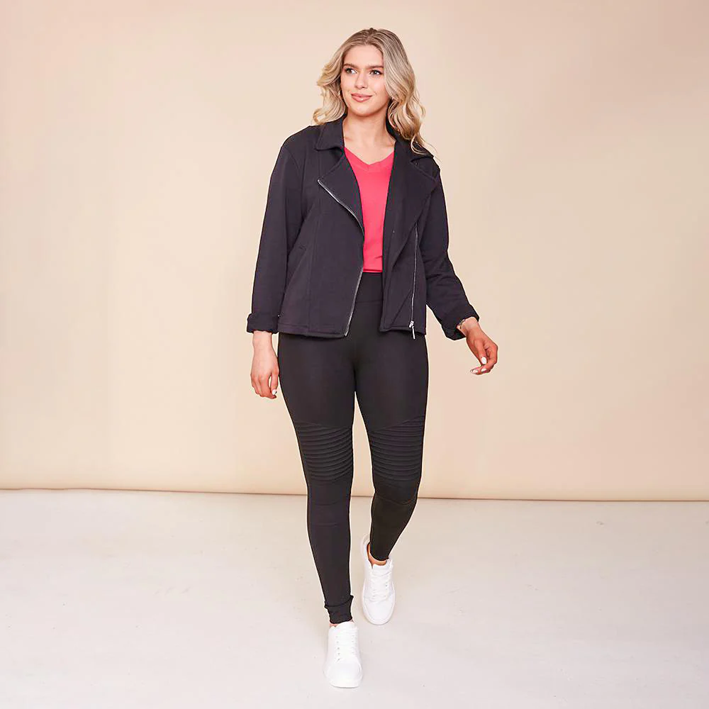 Alex Biker Cardigan (Black) - Image 5