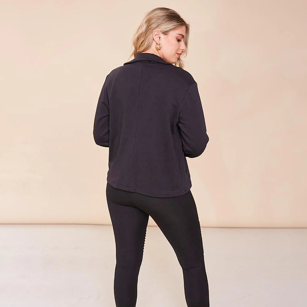 Alex Biker Cardigan (Black) - Image 8