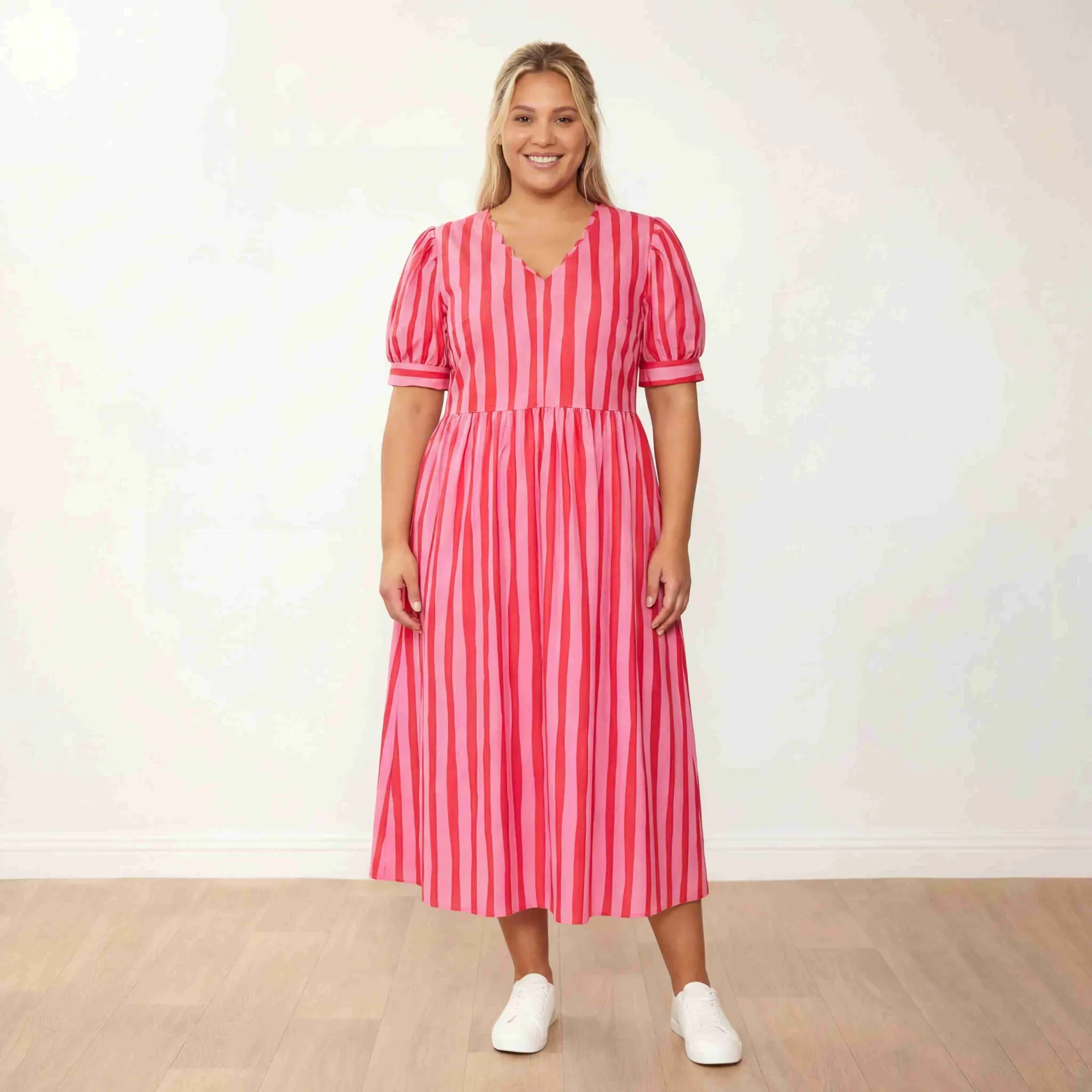 Billy Dress (Pink/Red Stripe) - Image 2