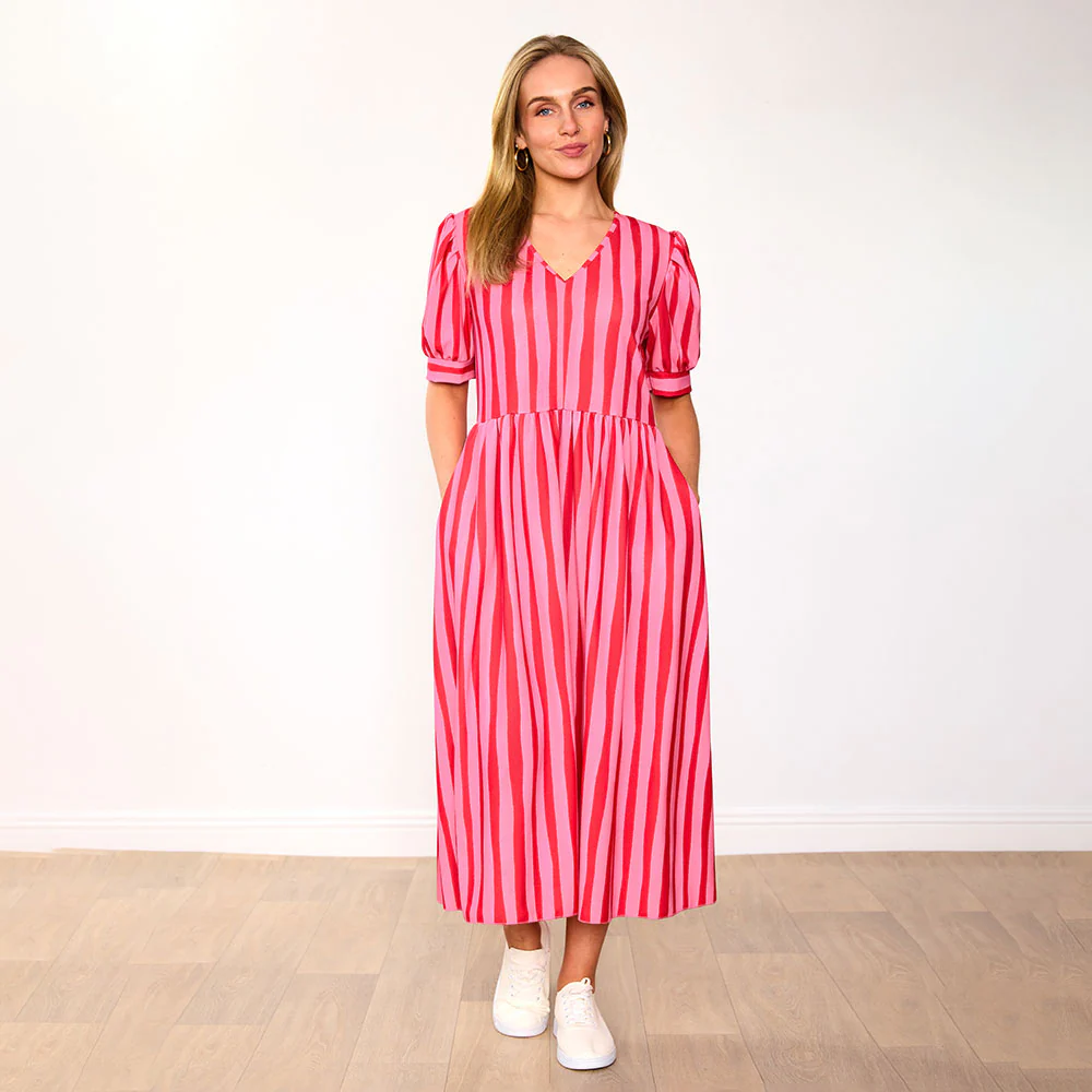 Billy Dress (Pink/Red Stripe) - Image 3