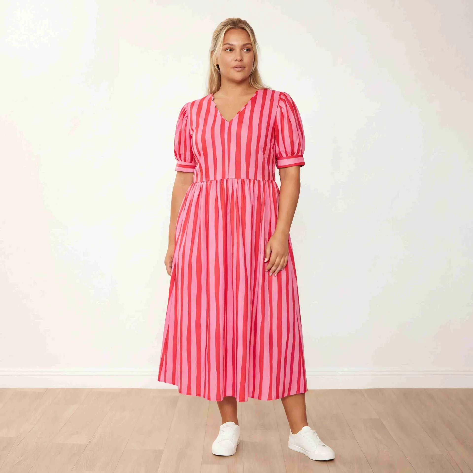 Billy Dress (Pink/Red Stripe) - Image 4