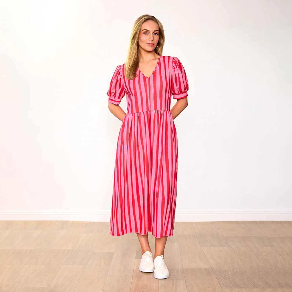 Billy Dress (Pink/Red Stripe) - Image 5