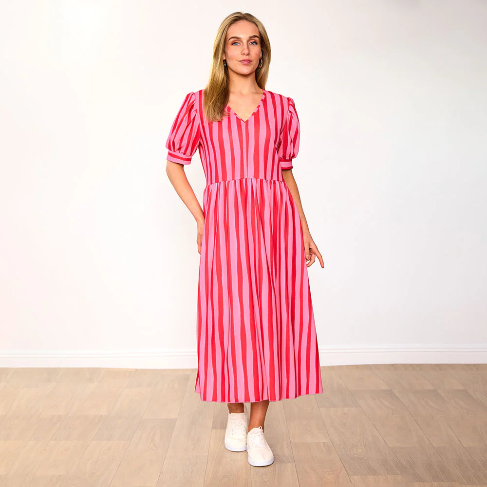 Billy Dress (Pink/Red Stripe) - Image 8