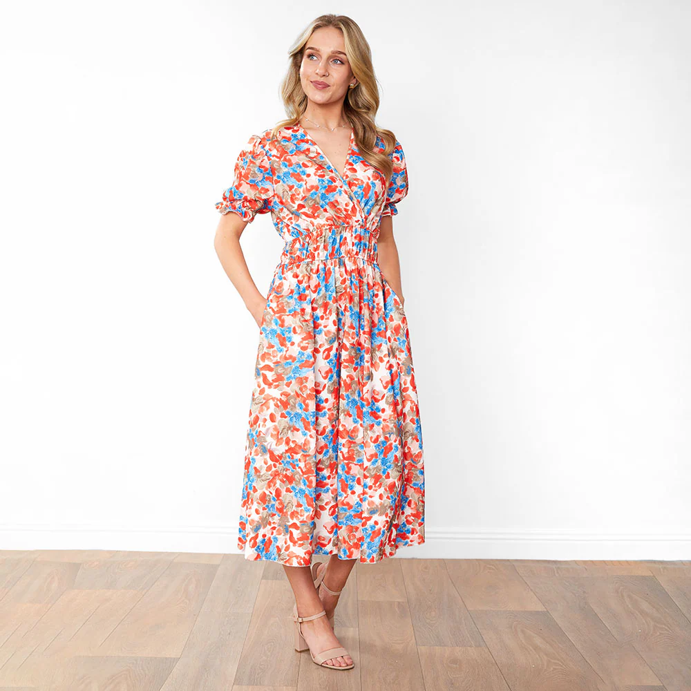 Bonnie Dress (Red Floral) - Image 3