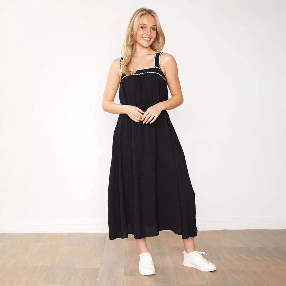 Brianna Dress (Black) - Image 2