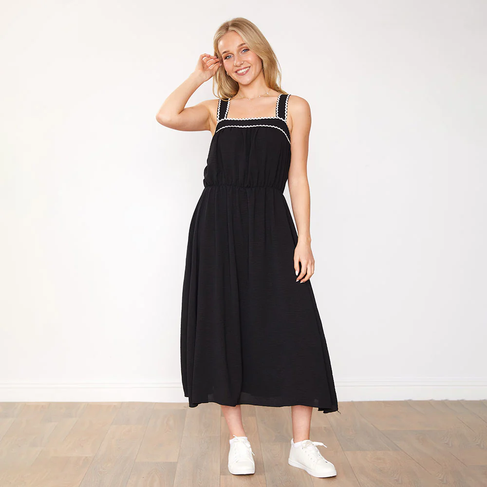 Brianna Dress (Black) - Image 3