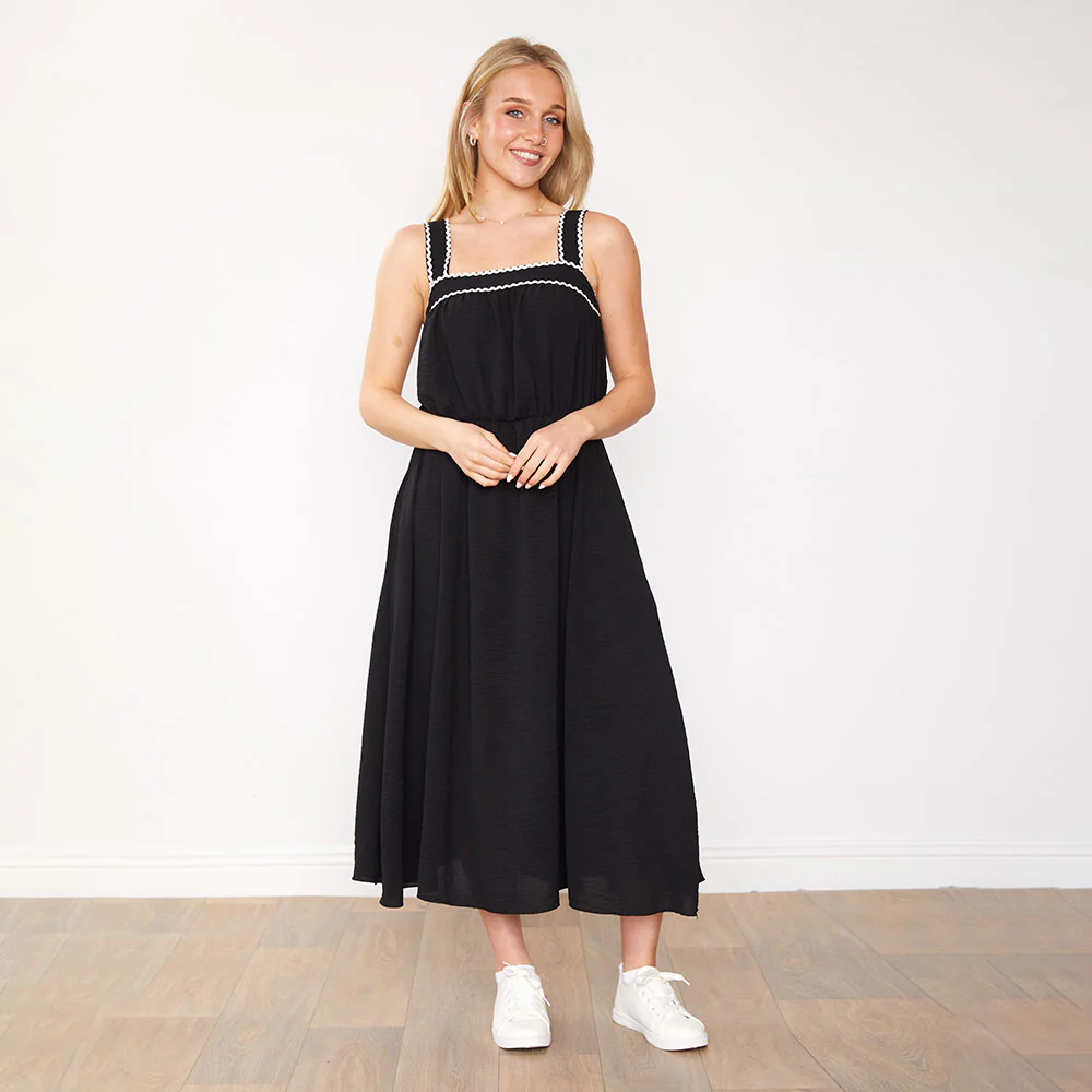 Brianna Dress (Black) - Image 5