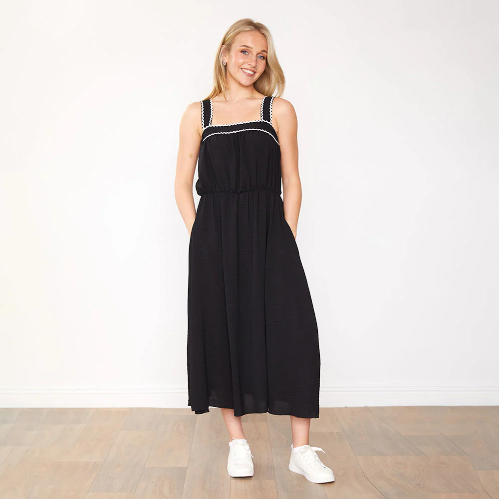 Brianna Dress (Black) - Image 6