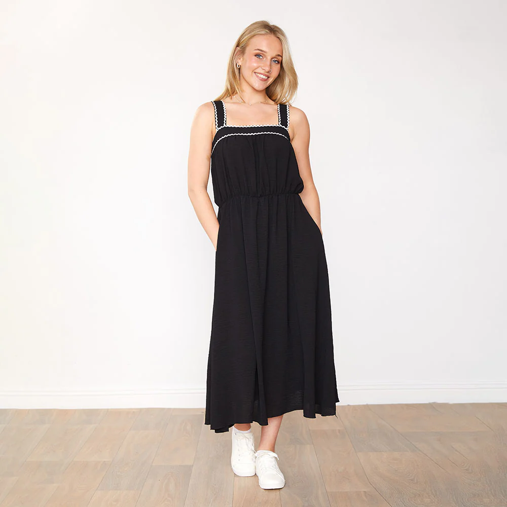 Brianna Dress (Black) - Image 7