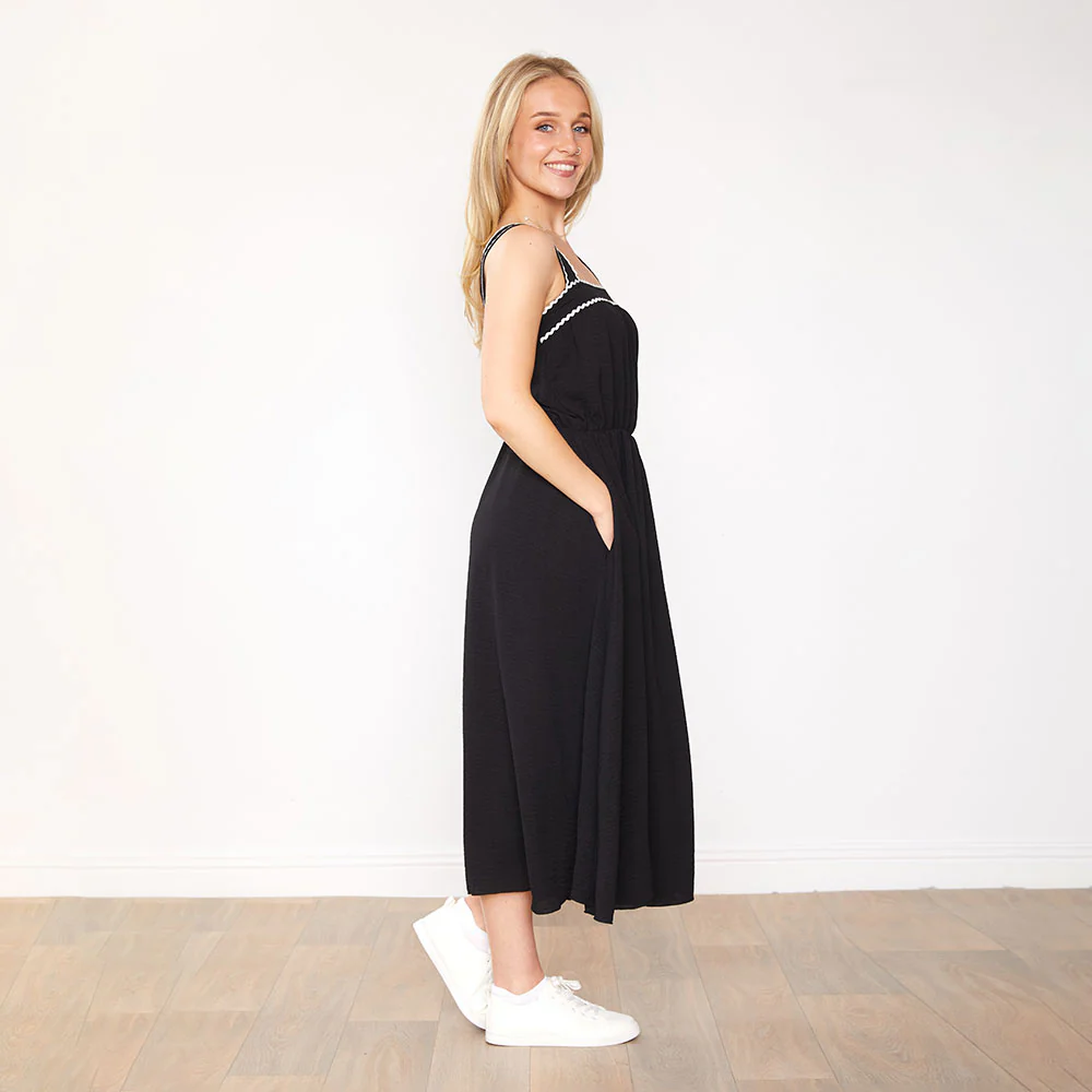 Brianna Dress (Black) - Image 8