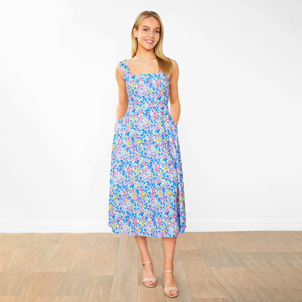 Bronagh Dress (Blue Floral) - Image 3