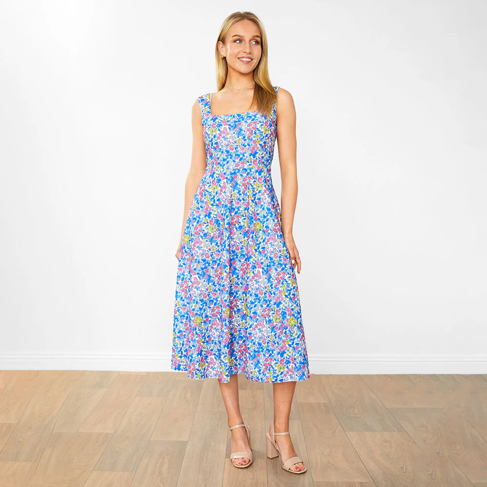 Bronagh Dress (Blue Floral) - Image 7