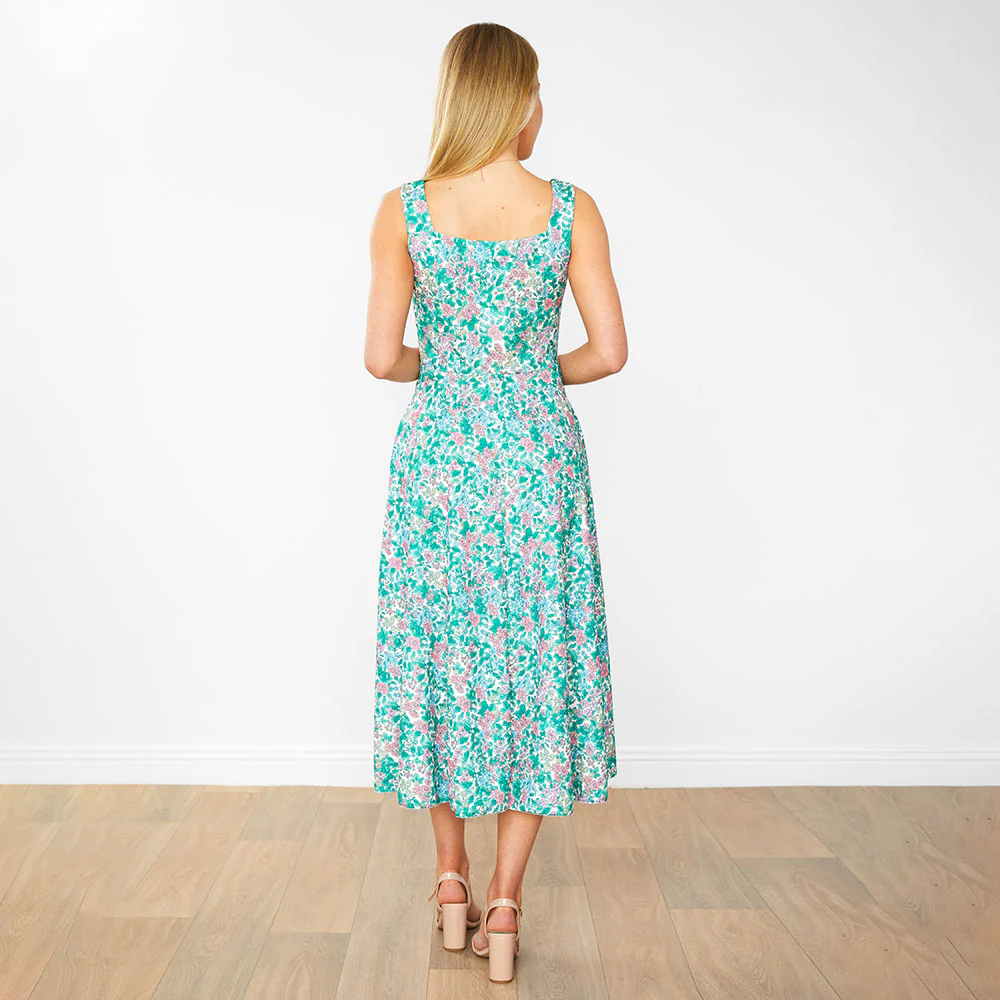 Bronagh Dress (Green Floral) - Image 5