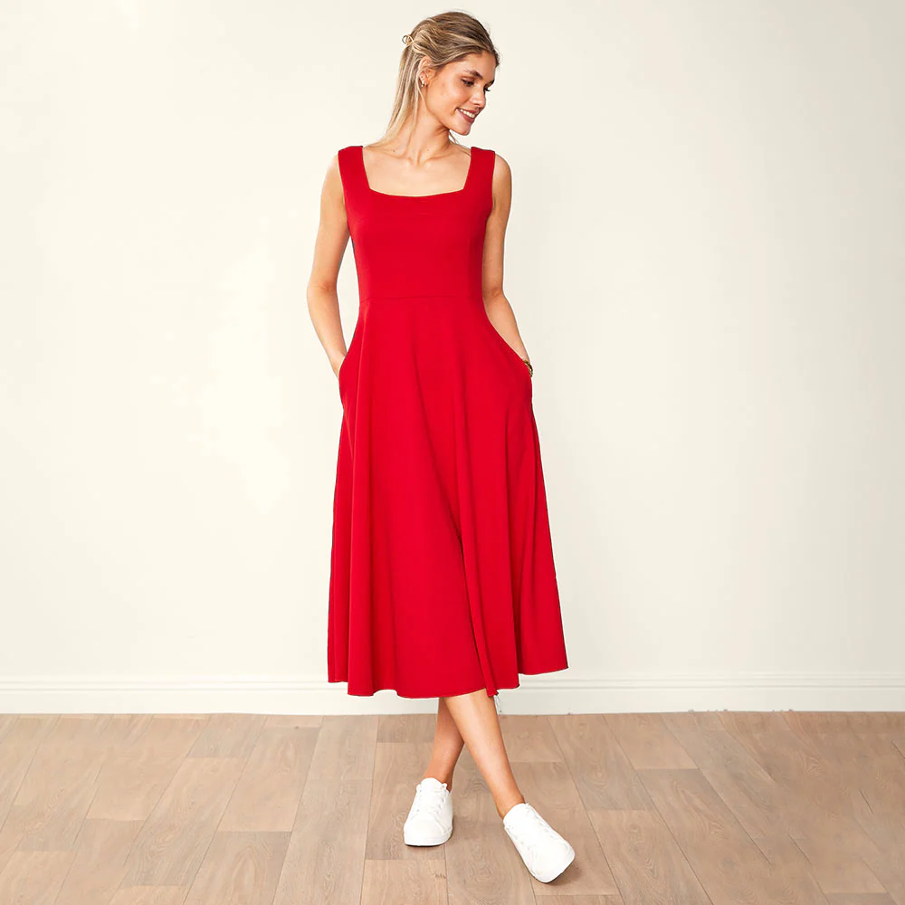 Bronagh Dress (Red) - Image 2