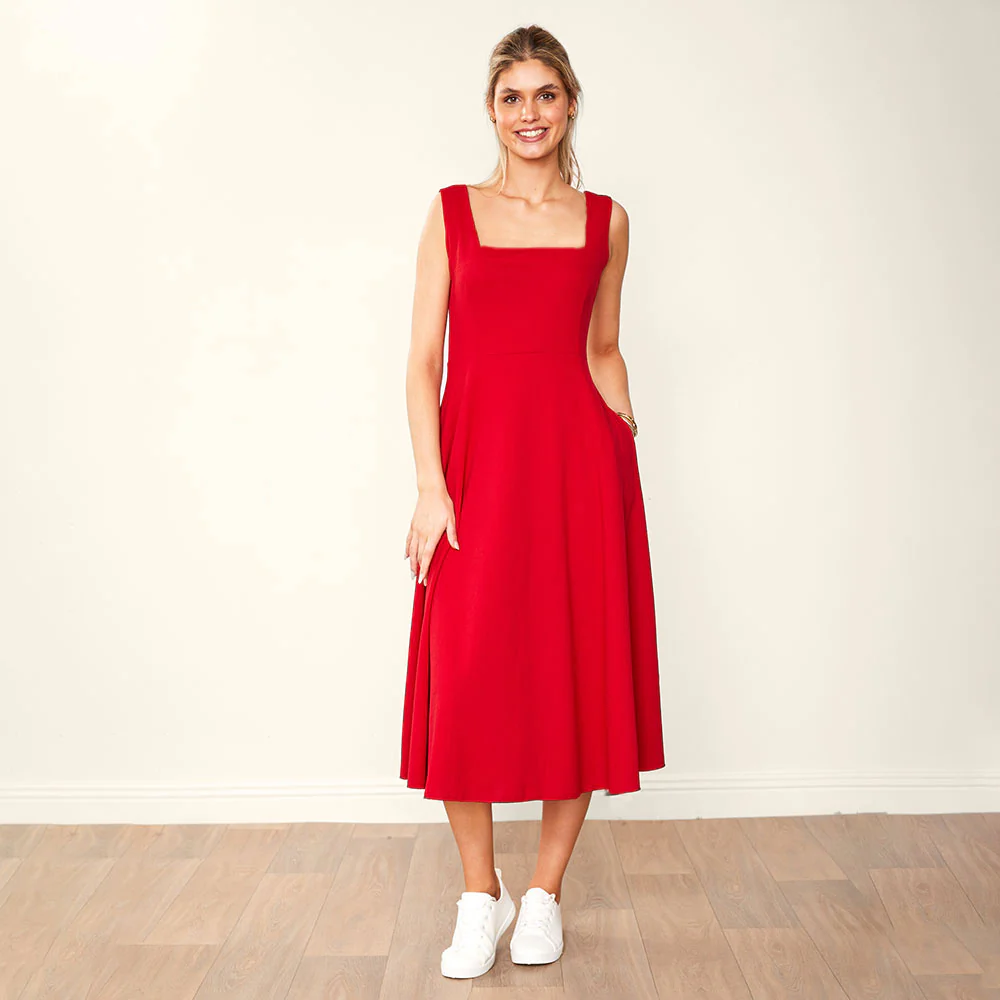 Bronagh Dress (Red) - Image 3