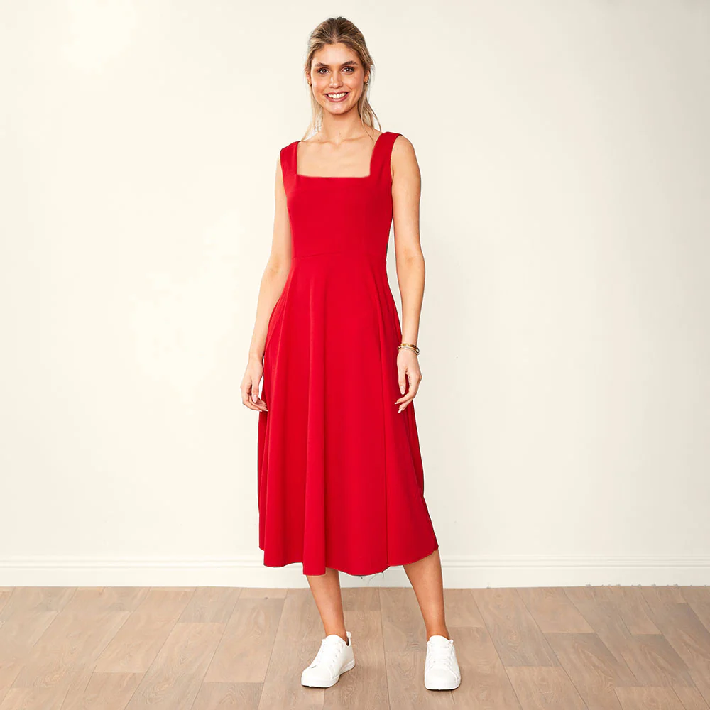 Bronagh Dress (Red) - Image 4
