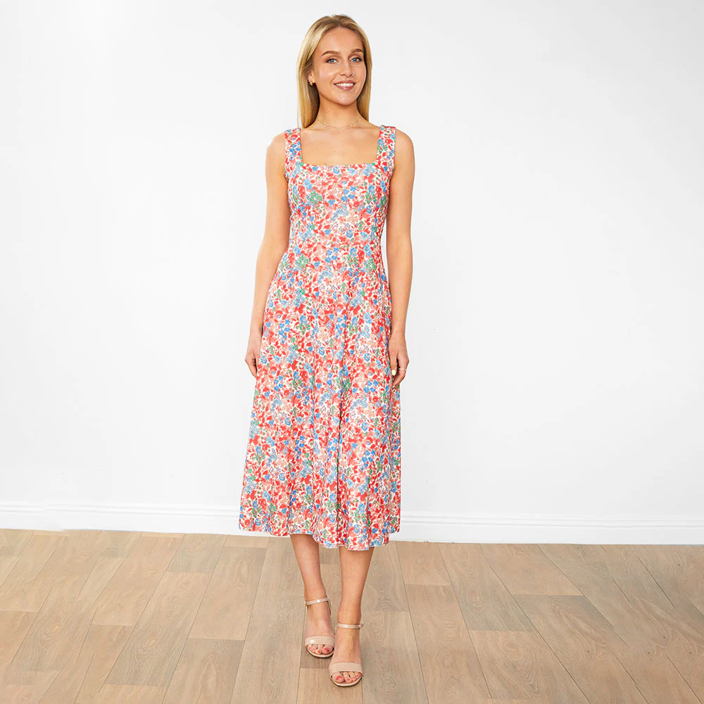 Bronagh Dress (Red Floral) - Image 4