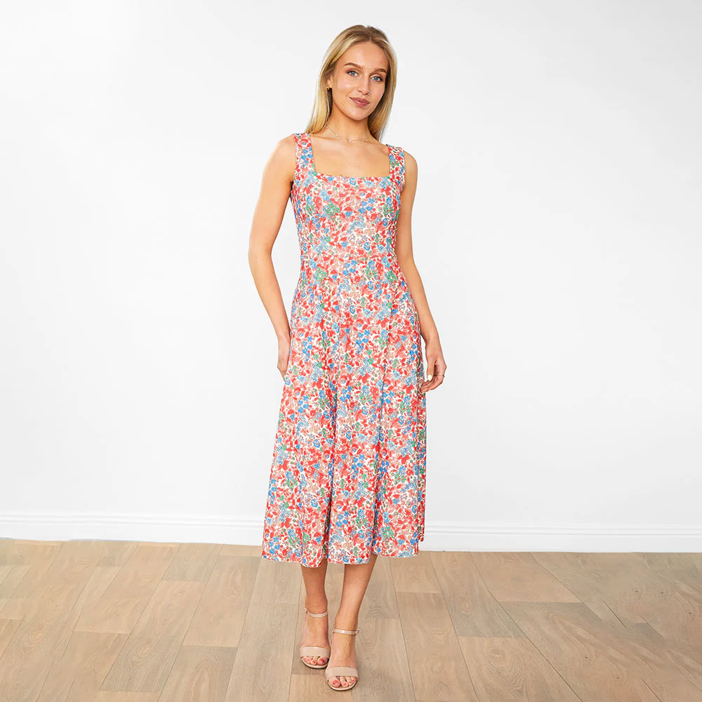 Bronagh Dress (Red Floral) - Image 7