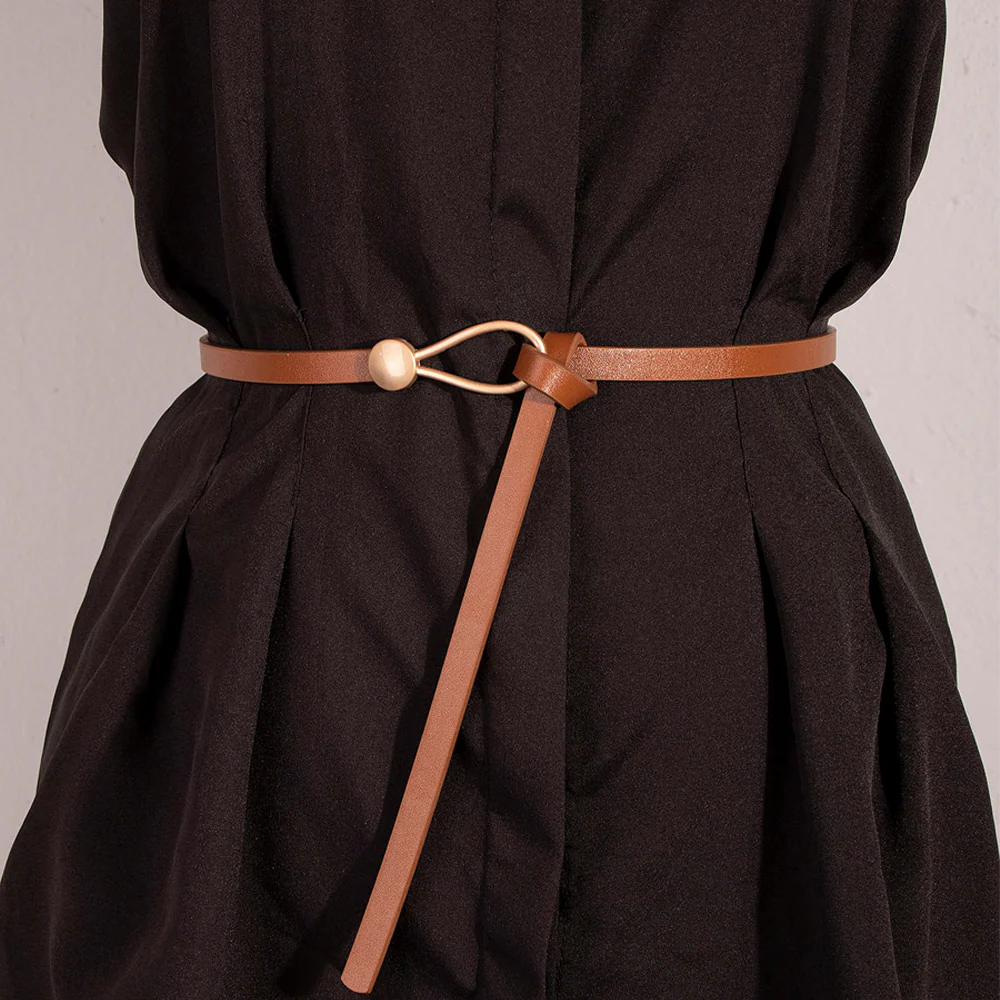 Belle Tie Belt (Tan)