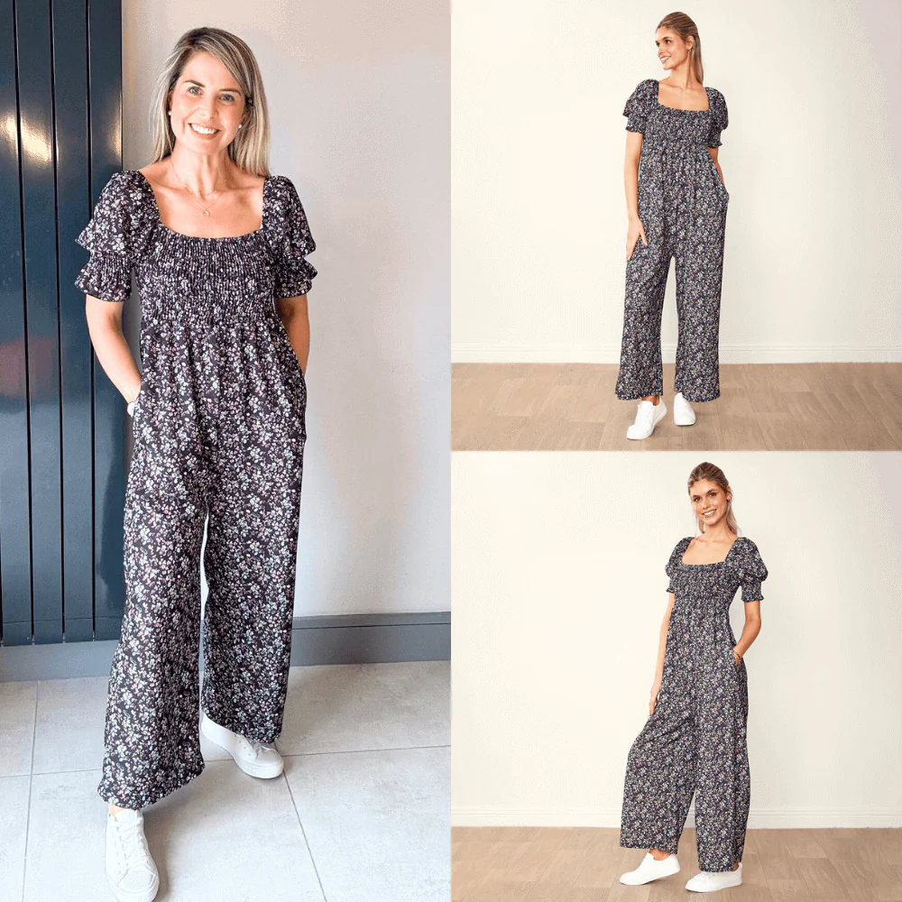 Camilla Jumpsuit (Black Floral) - Image 11
