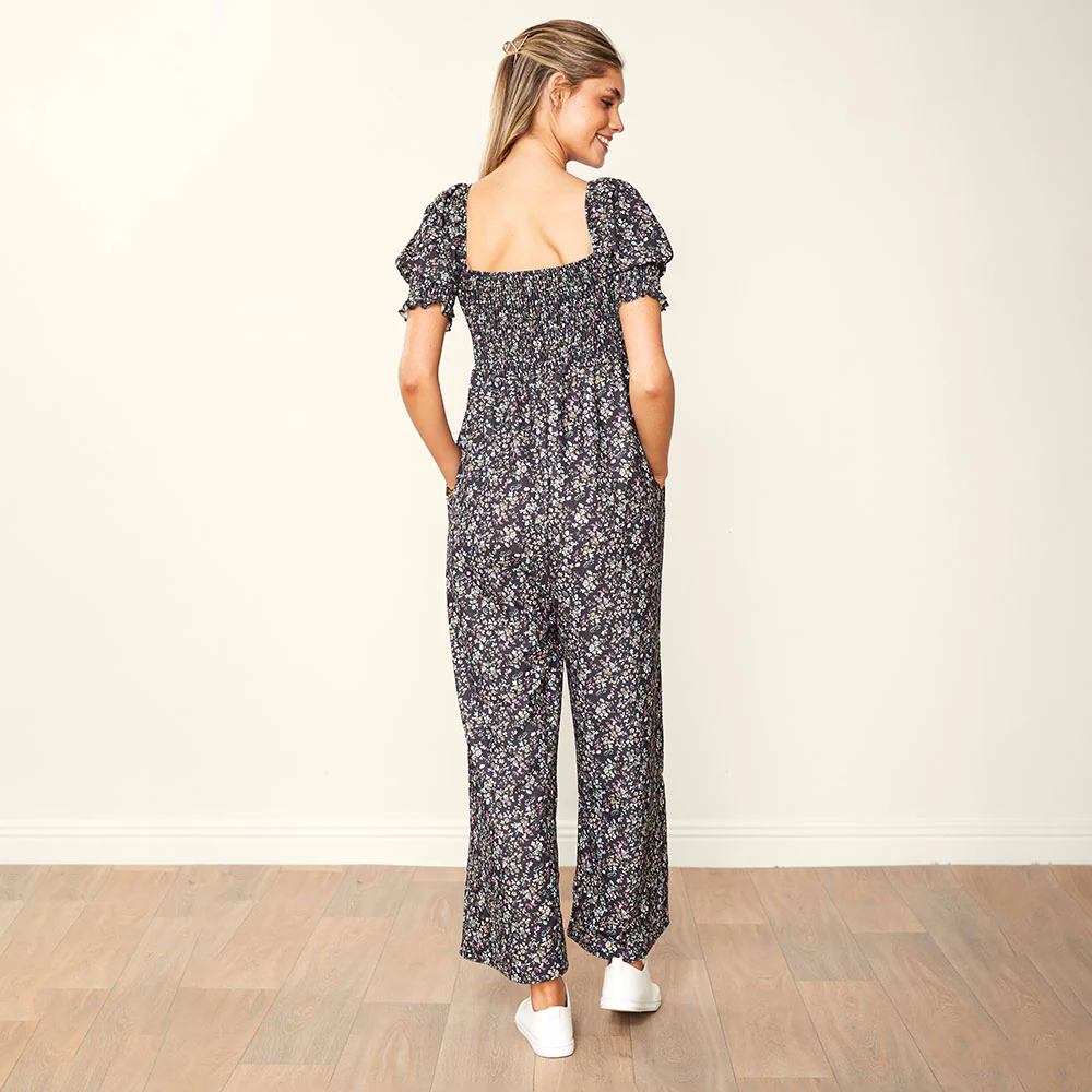 Camilla Jumpsuit (Black Floral) - Image 12