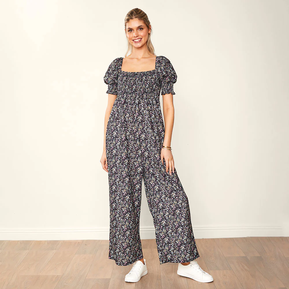 Camilla Jumpsuit (Black Floral) - Image 6