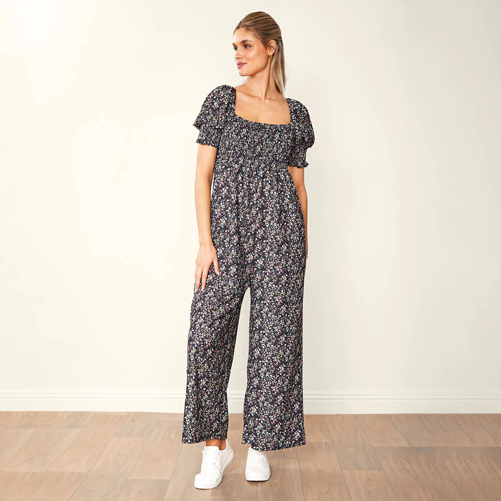 Camilla Jumpsuit (Black Floral) - Image 7