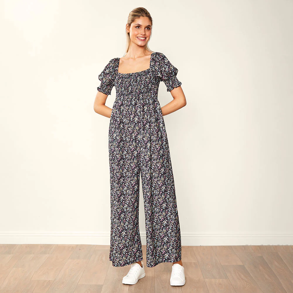 Camilla Jumpsuit (Black Floral) - Image 8